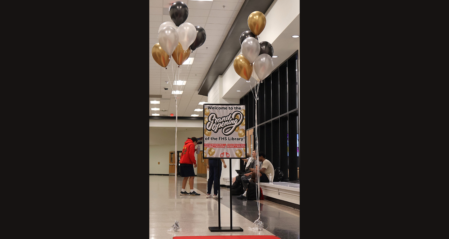 Library Grand Opening Sign