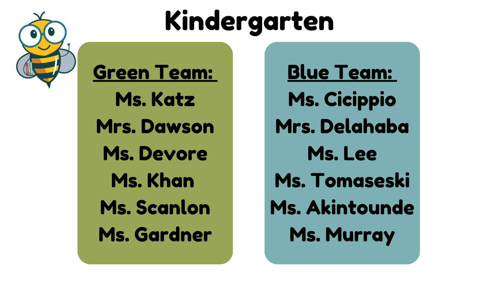 kindergarten teams