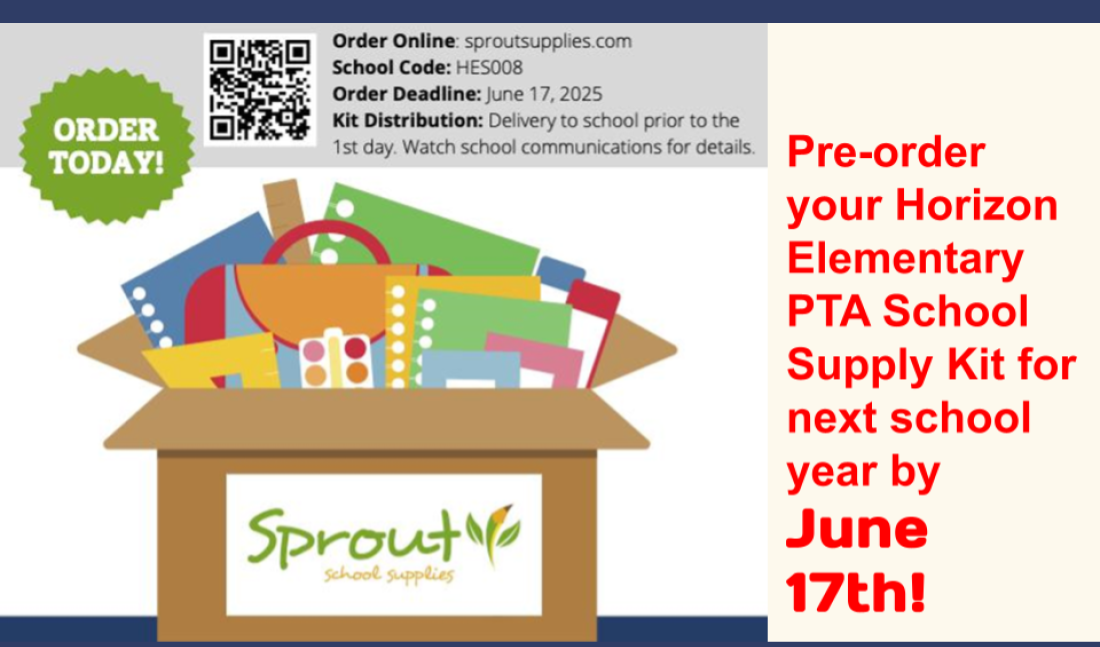 Preorder your supply kits for next school yearby June 17th