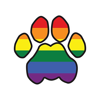 Rainbow paw