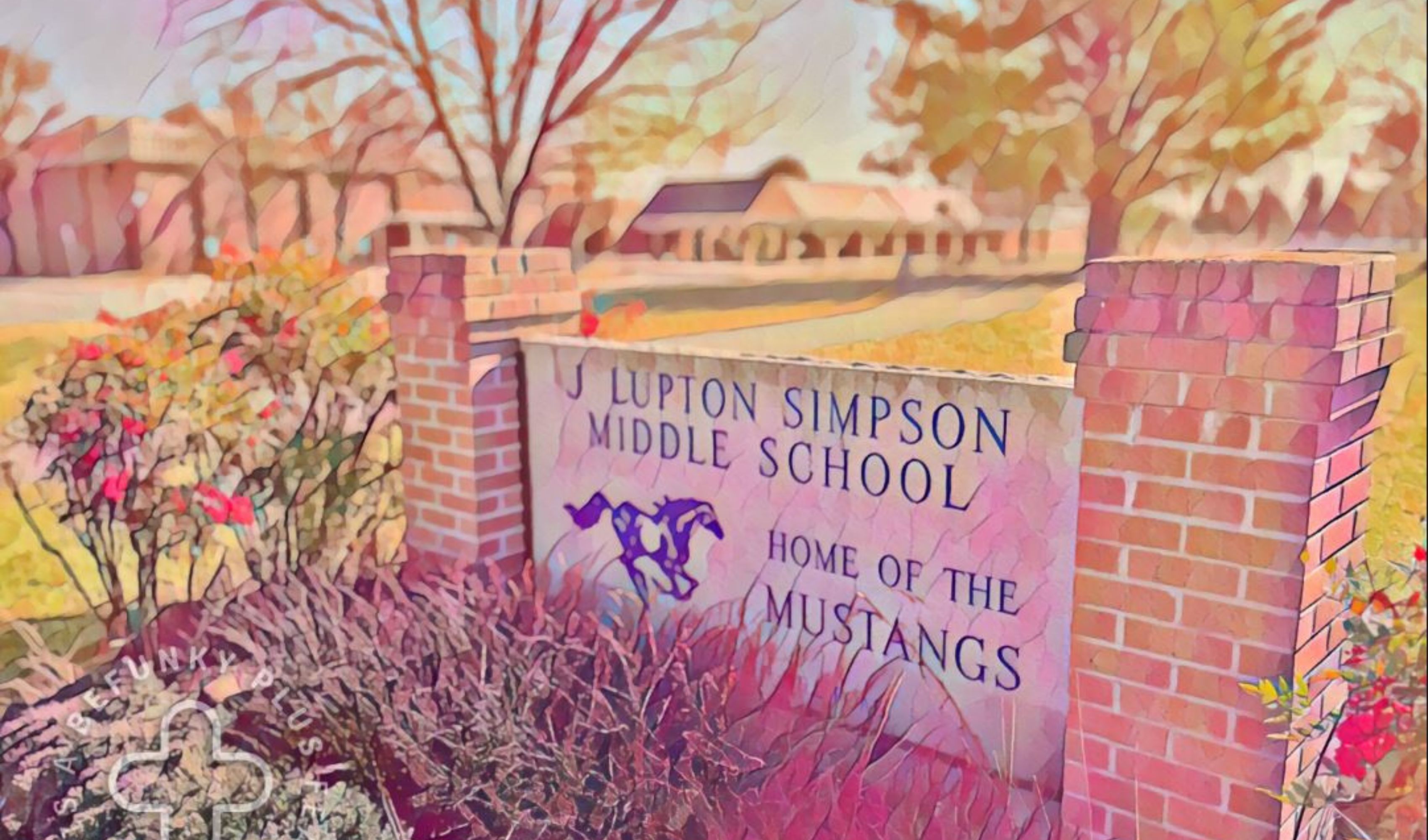 school sign