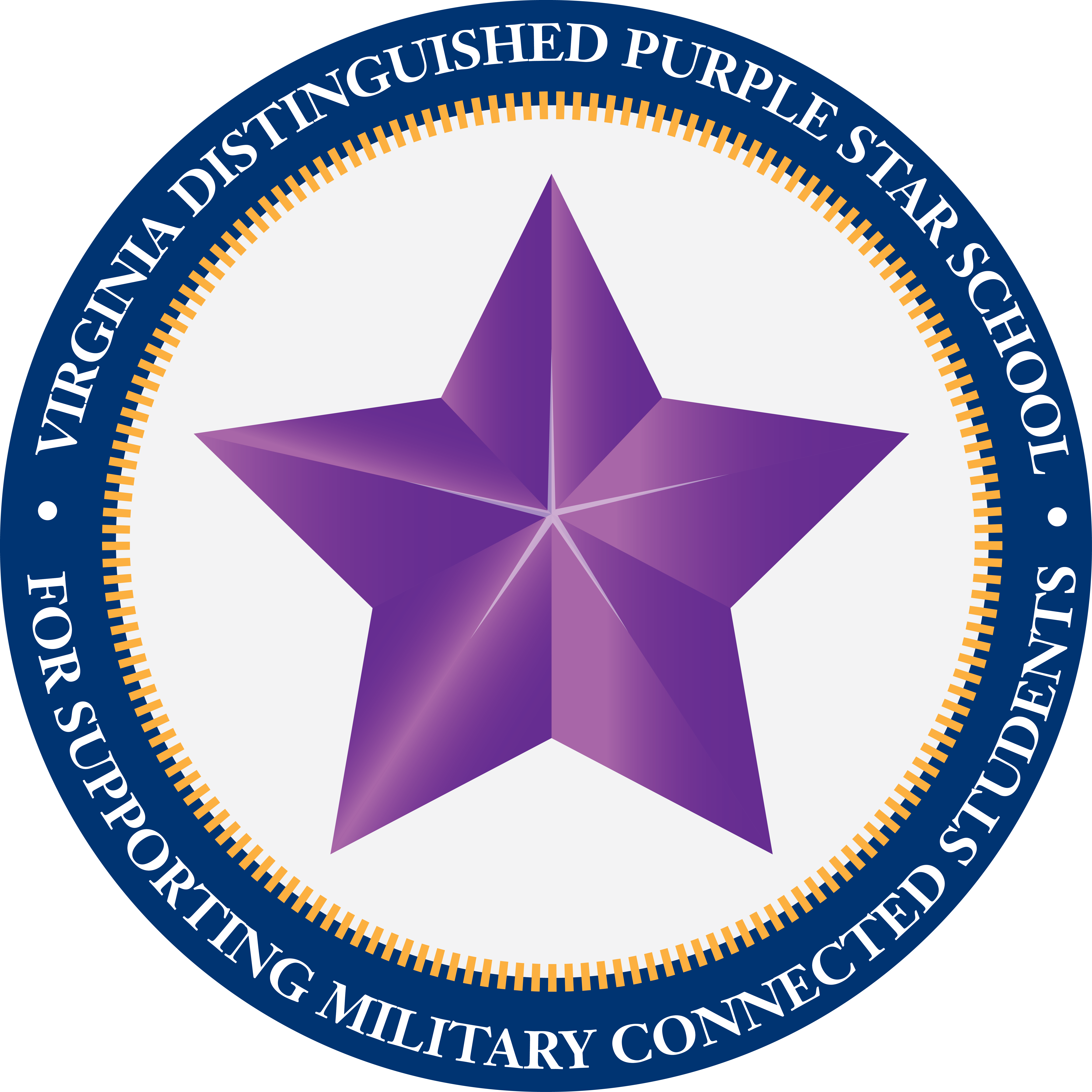 Virginia Ditinguished Purple Star School logo