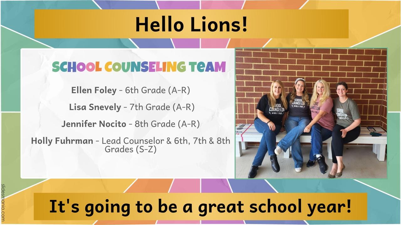 J. Michael Lunsford Middle School Counseling Team