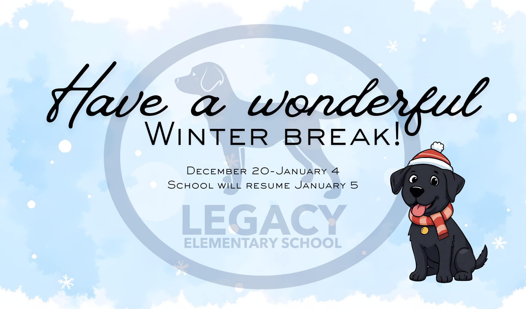 winter break message