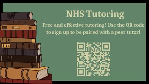 QR Code to sign up to be paired with a peer tutor