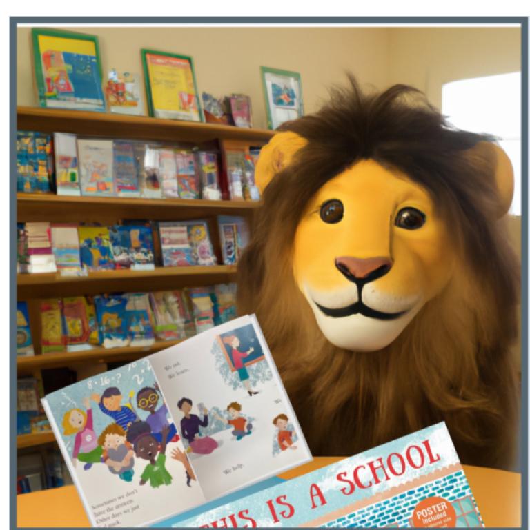 Lion Reading