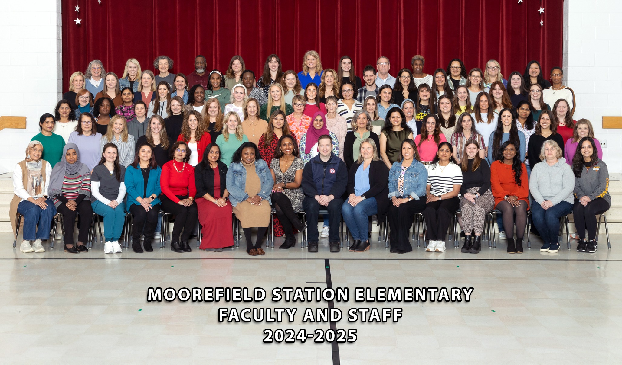 Staff Picture of Moorefield Station Elementary faculty and staff 