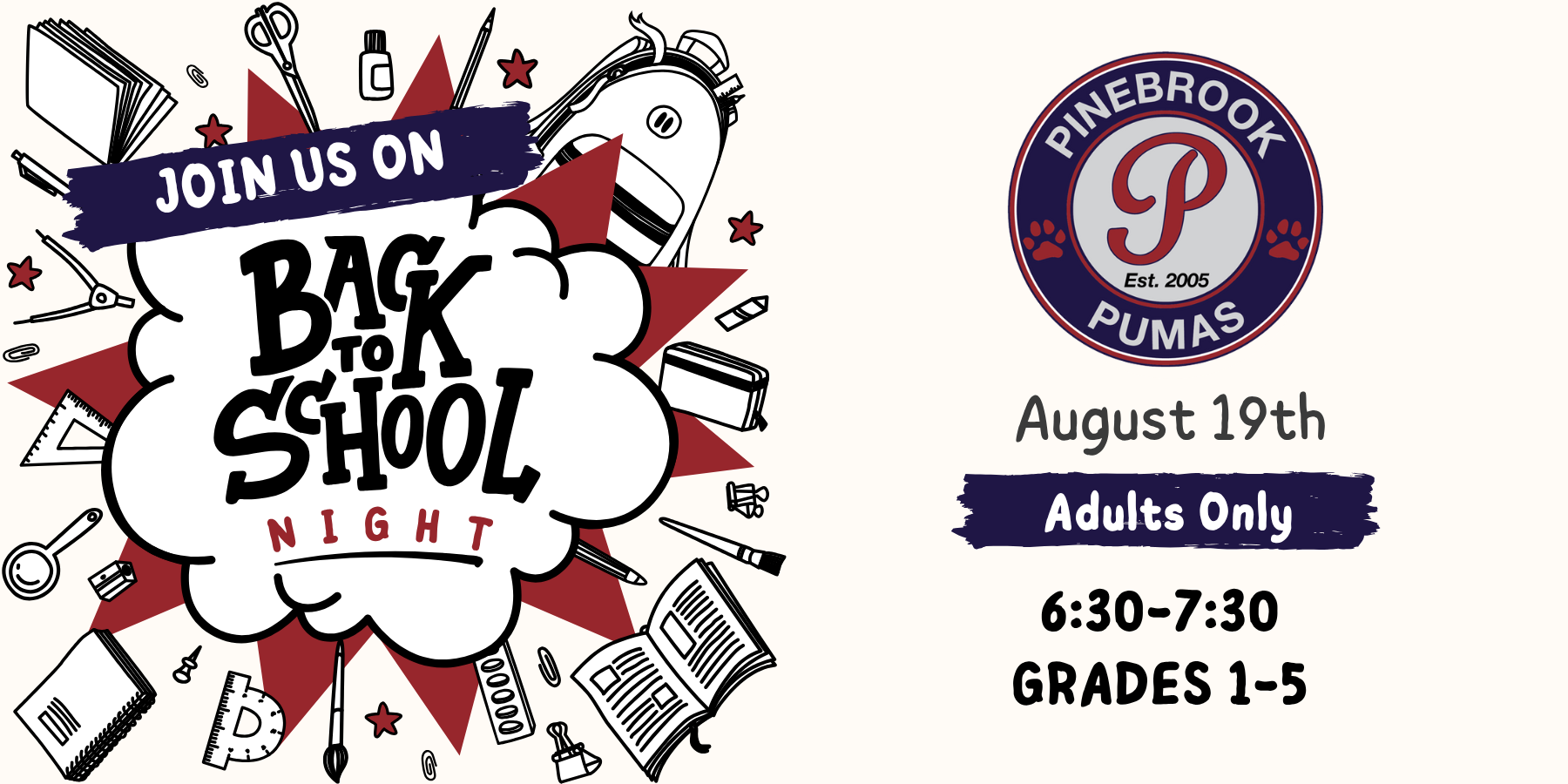 Back to School Night Grades 1-5