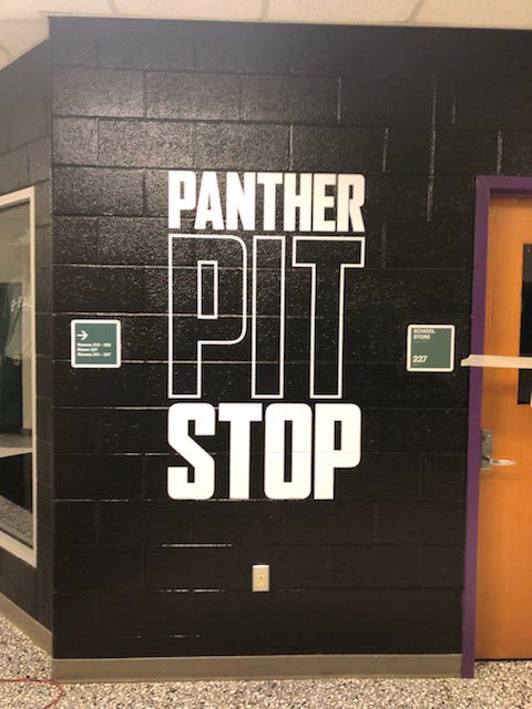 Panther pit stop mural