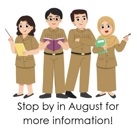 Photo of Teachers "Stop by in August for more information!"