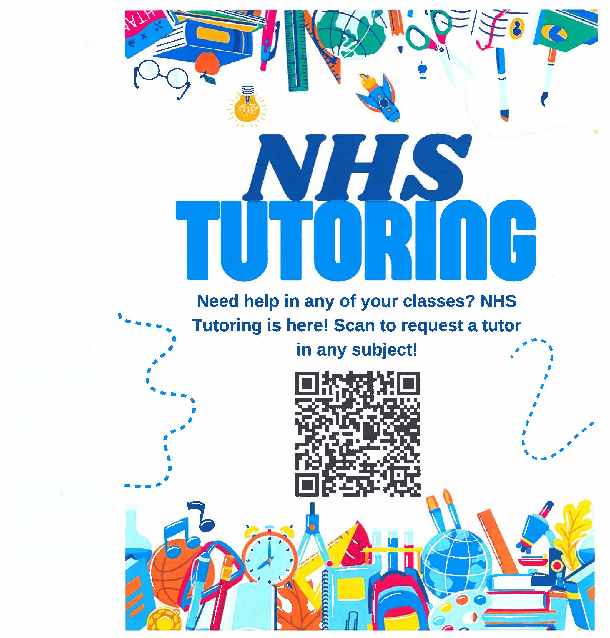 NHS Tutoring Request flyer