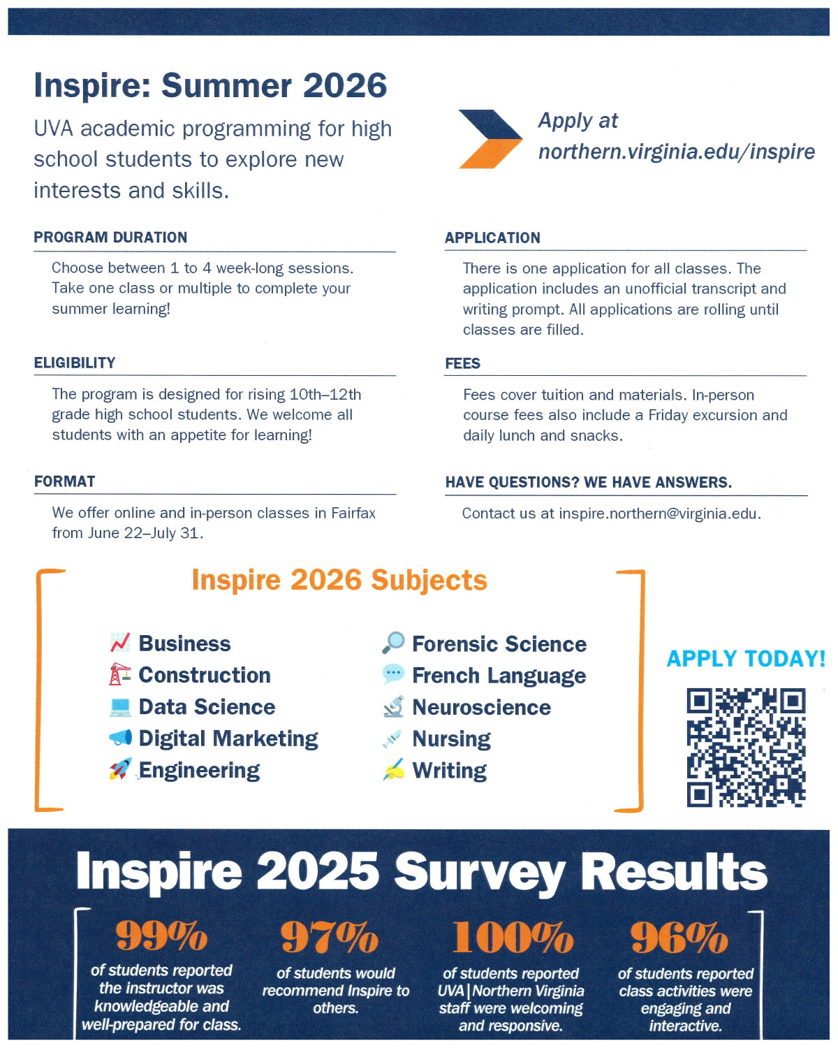 UVA Inspire Summer 2026