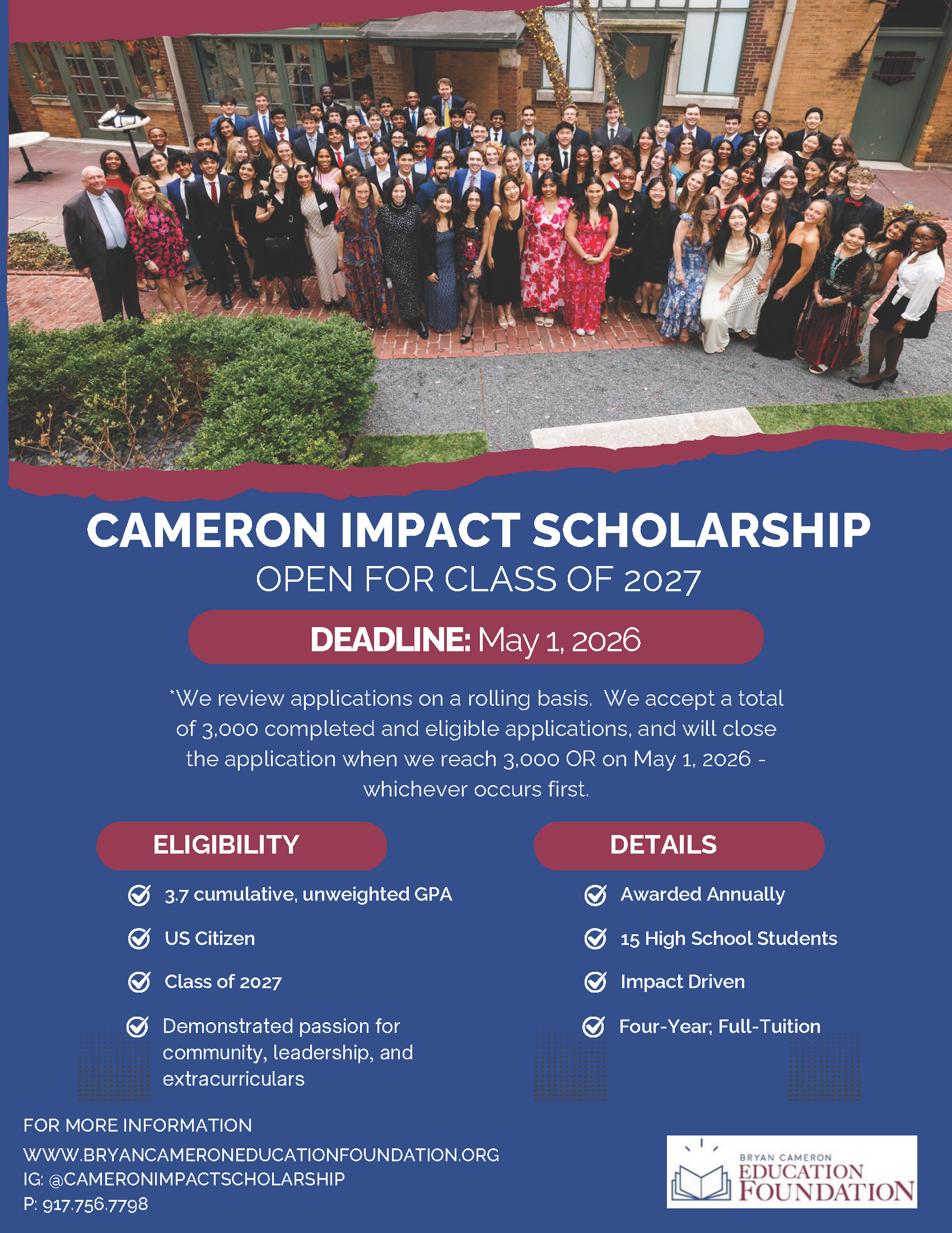 Cameron Impact Scholarship