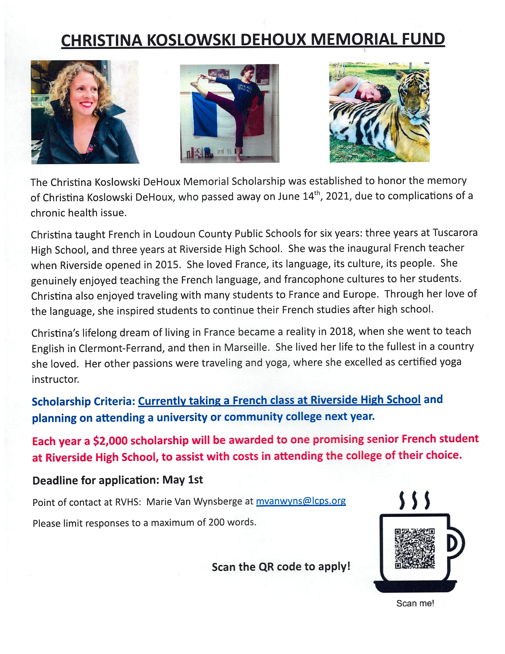 koslowski scholarship