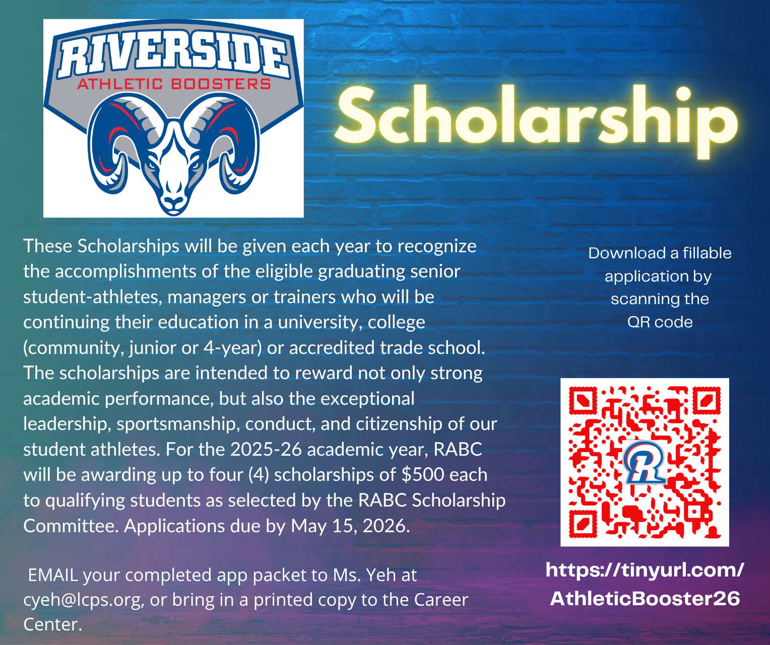 Athletic Booster Scholarship 2026