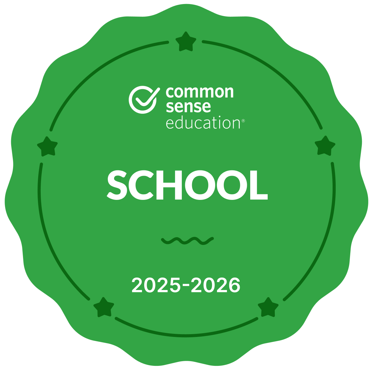Common Sense Media School 2025-2026 recognition badge