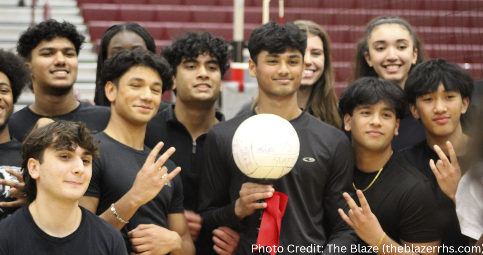 student staff volleyball winner