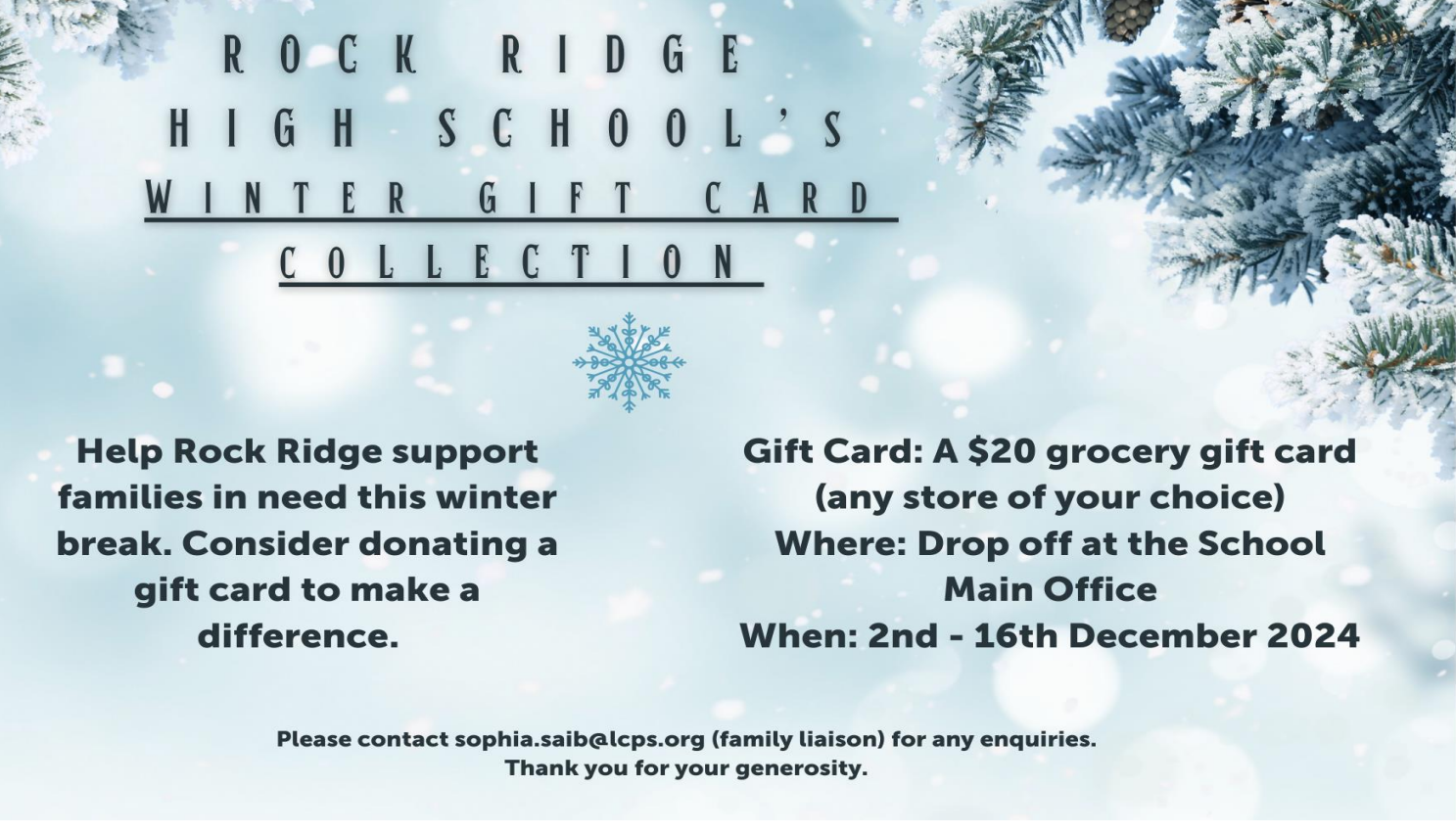 Gift Card Collection for winter