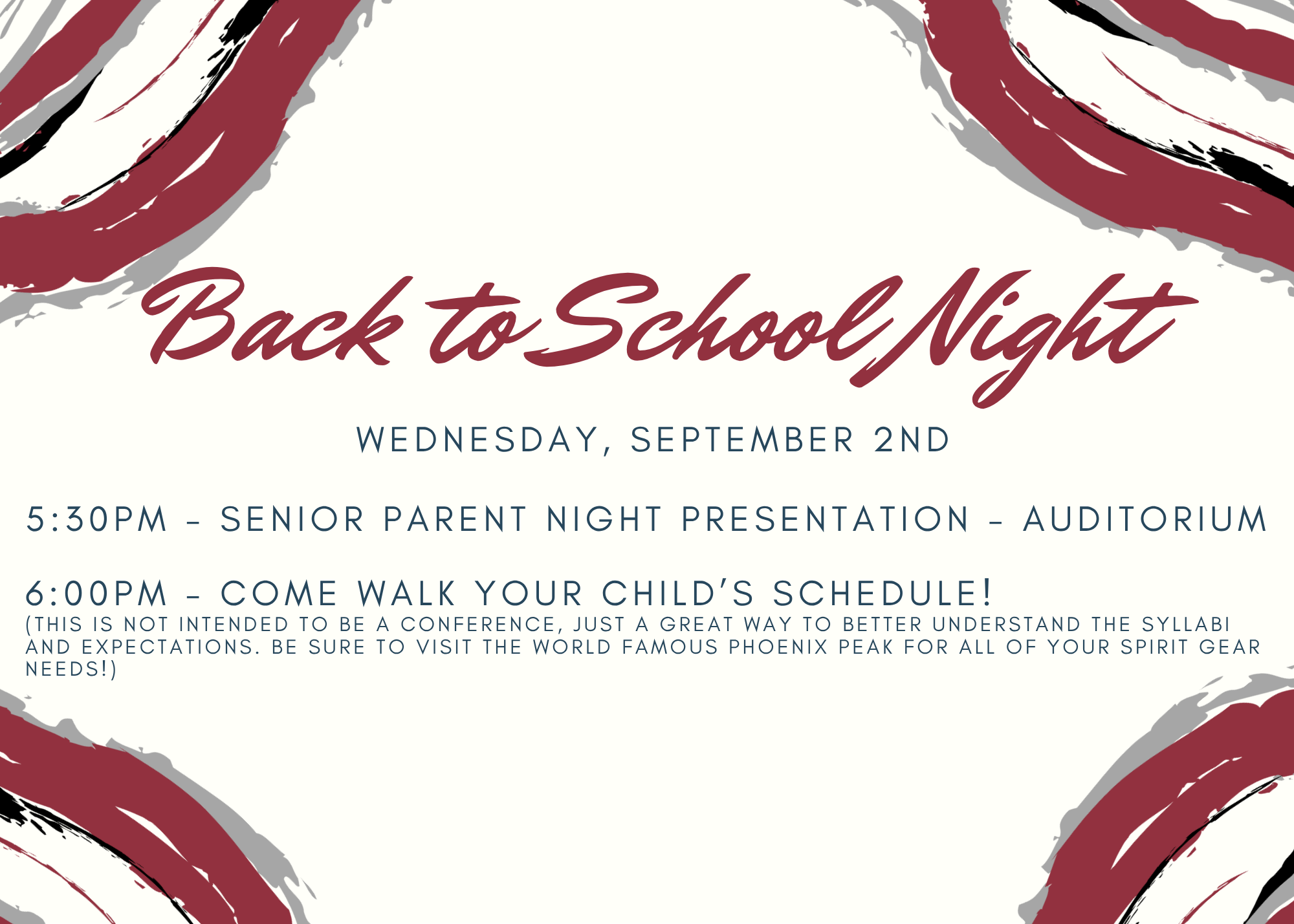 Back to School Night