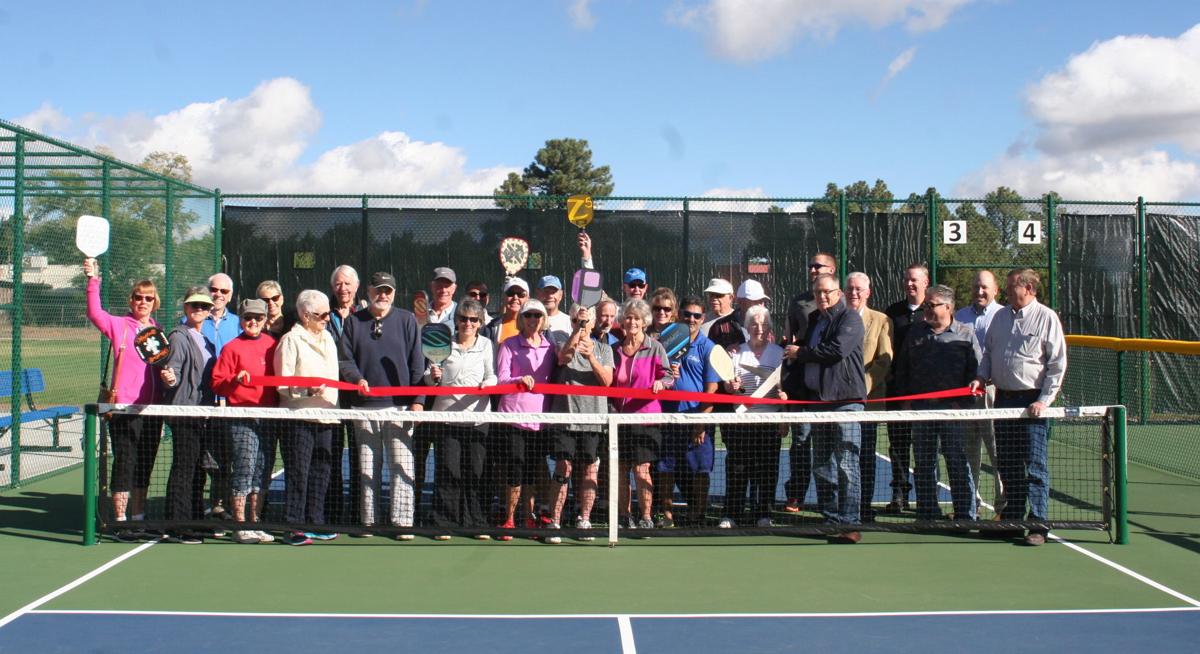 group of people in Pickleball Courts
