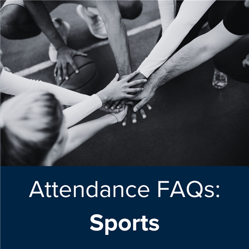 Attendance FAQ Sports team hands in