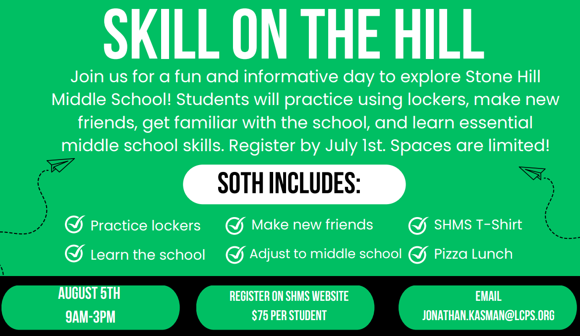 Skill on the Hill - Rising 6th Grade Camp