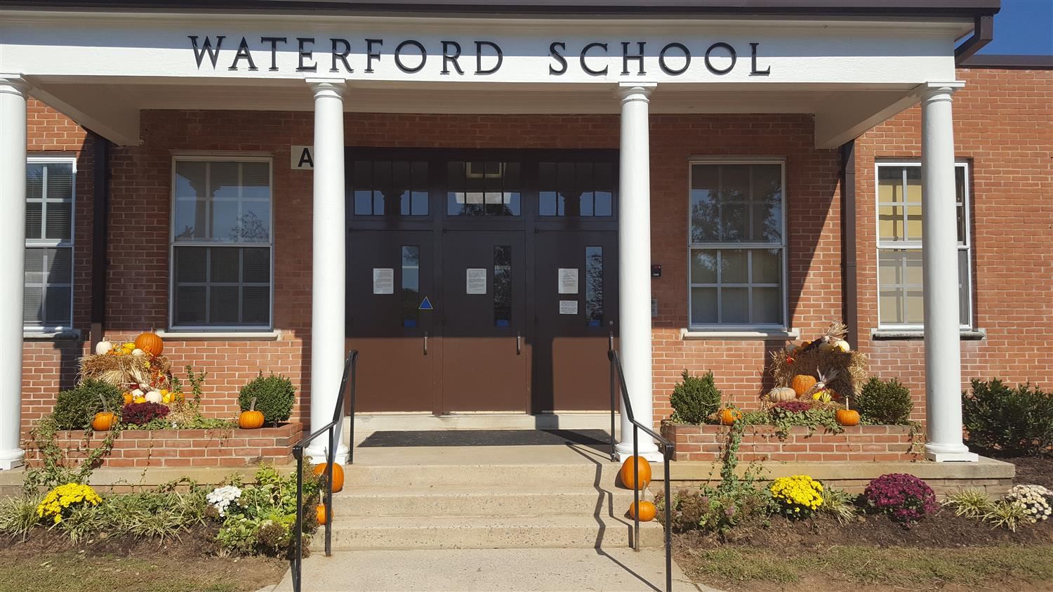 Waterford from entrance in fall 