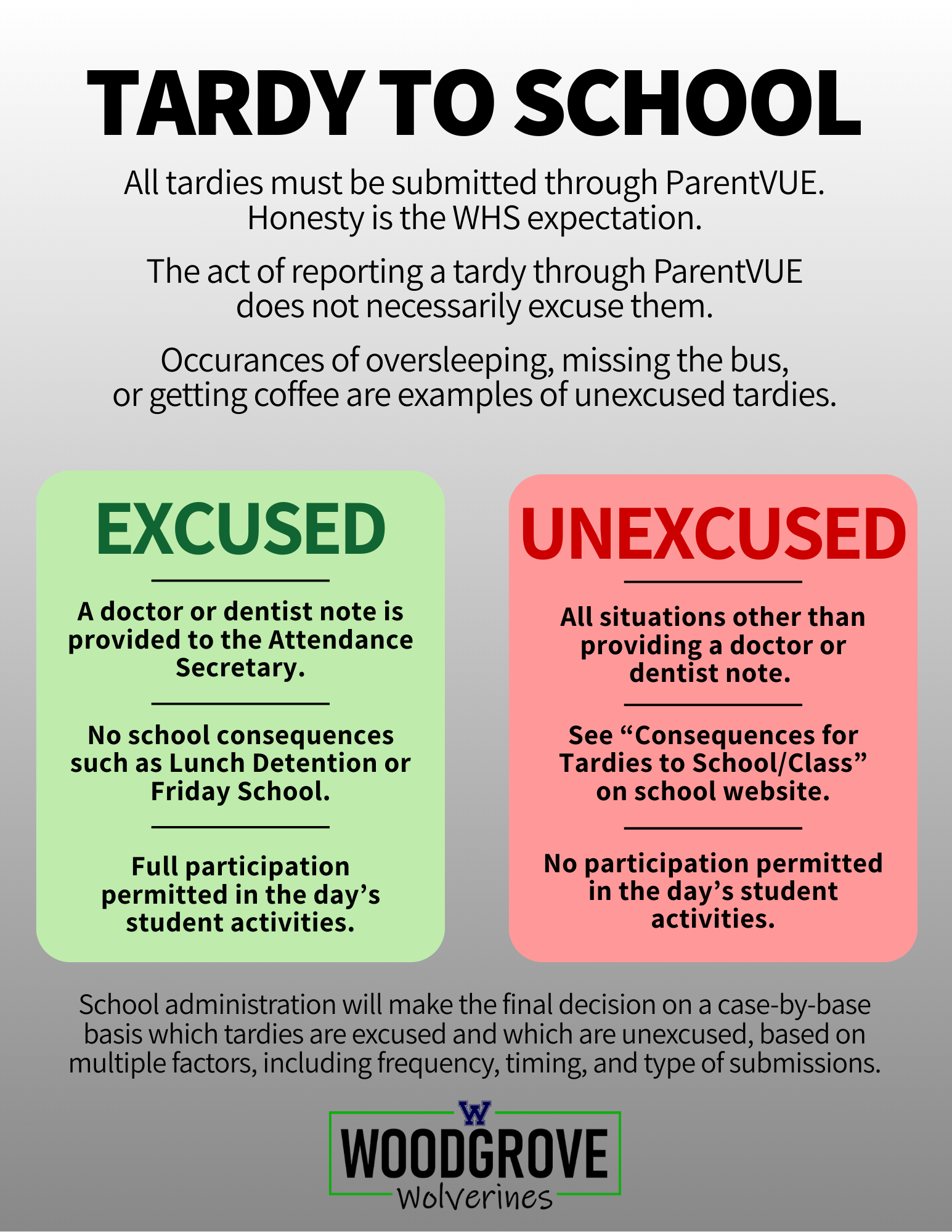 Tardy to School