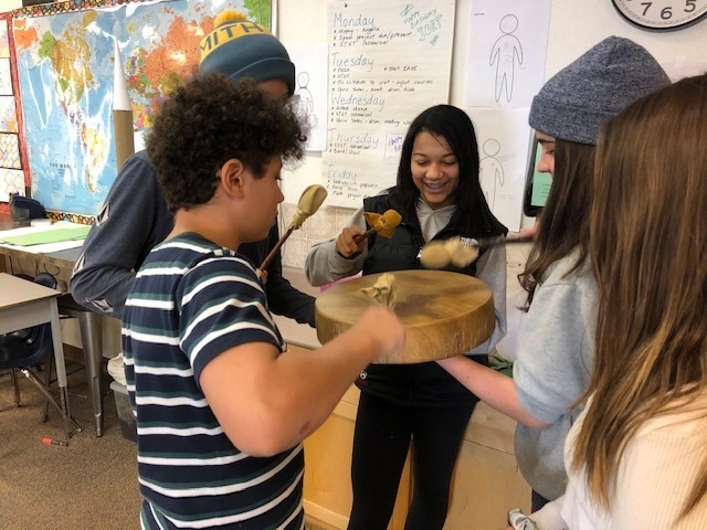Grade 8 Hand Drums In 2019-2020, St. Joseph students made Indigenous hand drums, and attended the Indigenous Culture Celebration.