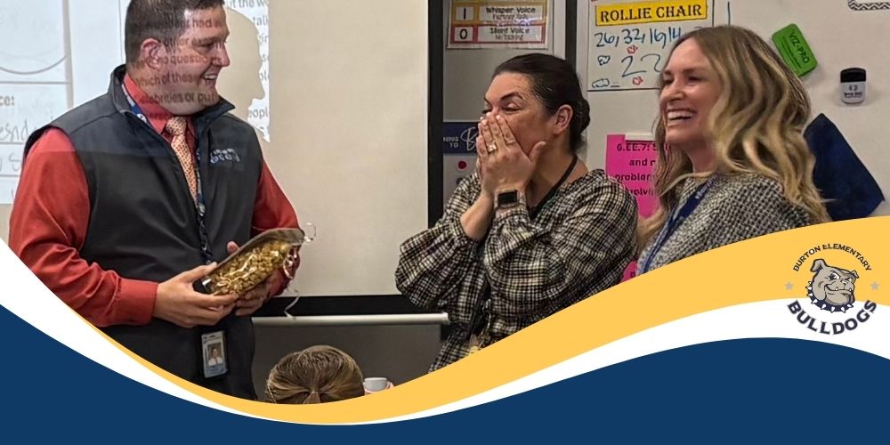 teacher getting an award