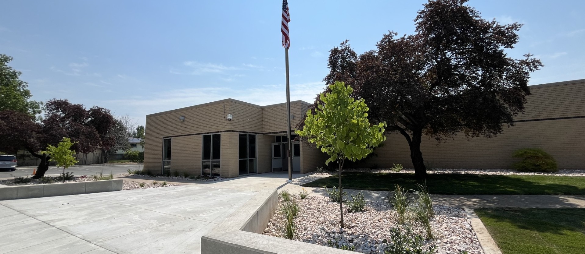 New entrance to school office