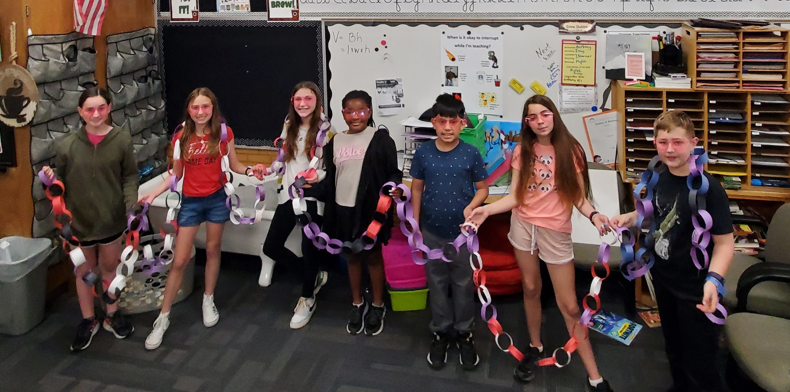 Hope Squad Project was to help the school create chains of positivity