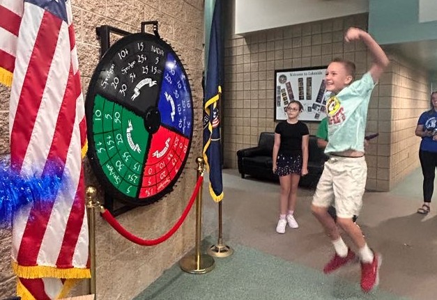 Student spinning for their house