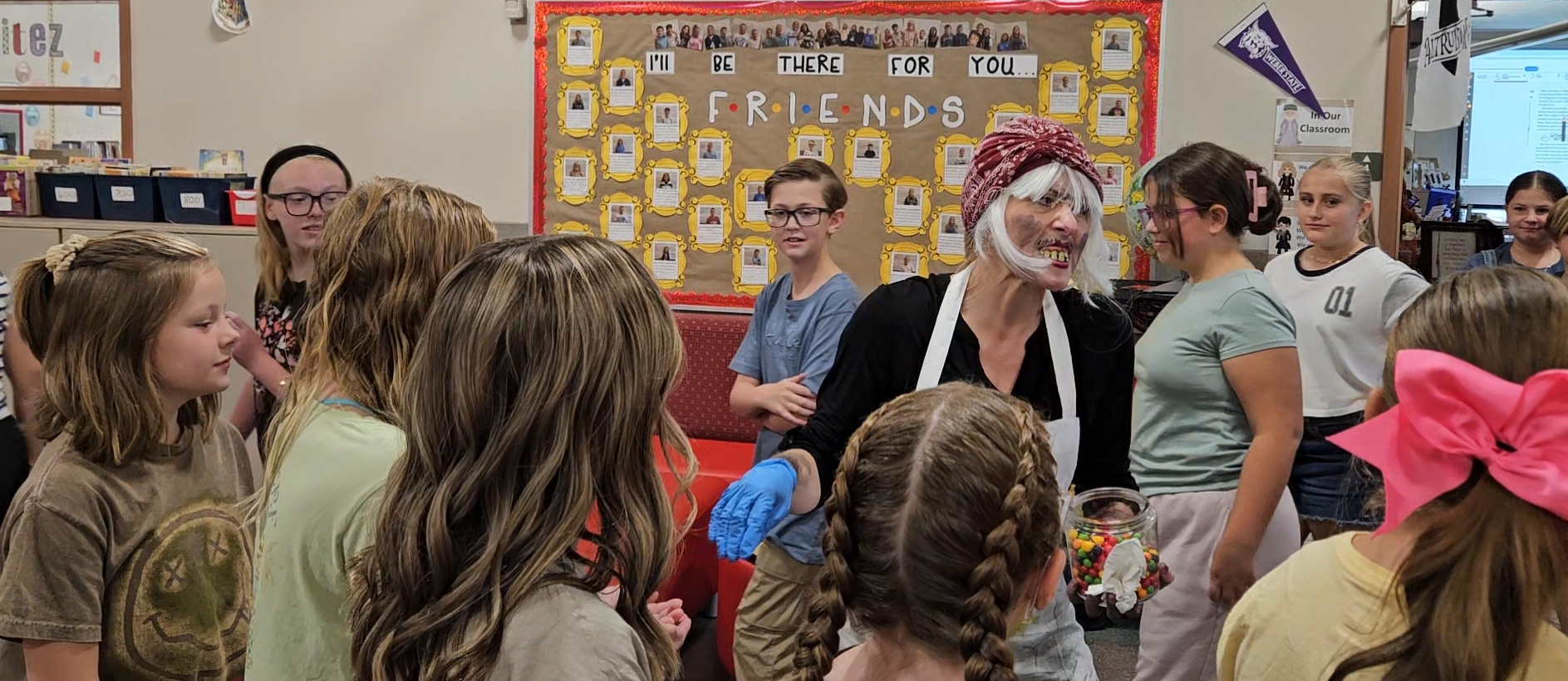 Mrs. Lowry portraying Roald Dahl's "Mrs. Pratchett" was a fictionalized portrayal of a real-life sweet shop owner in Llandaff, Wales