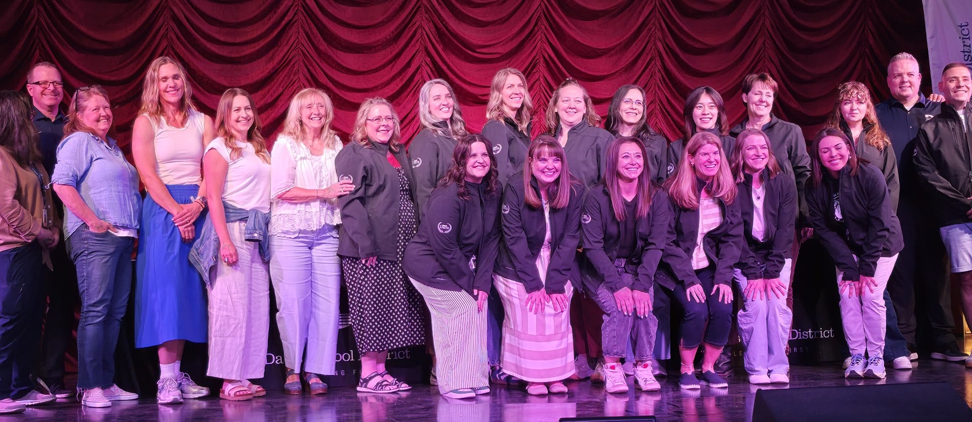 Best of Davis award winners on stage