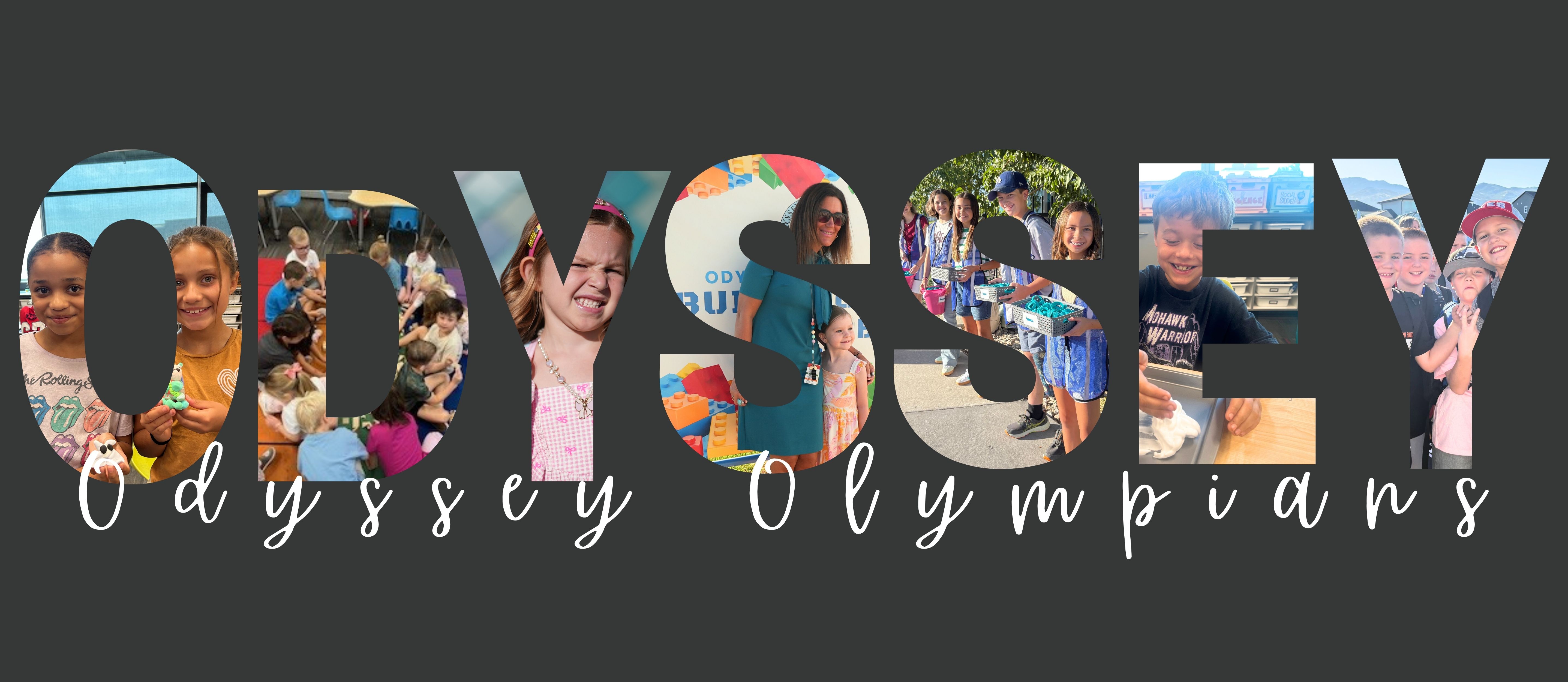 letters odyssey with pictures inside- odyssey olympians 