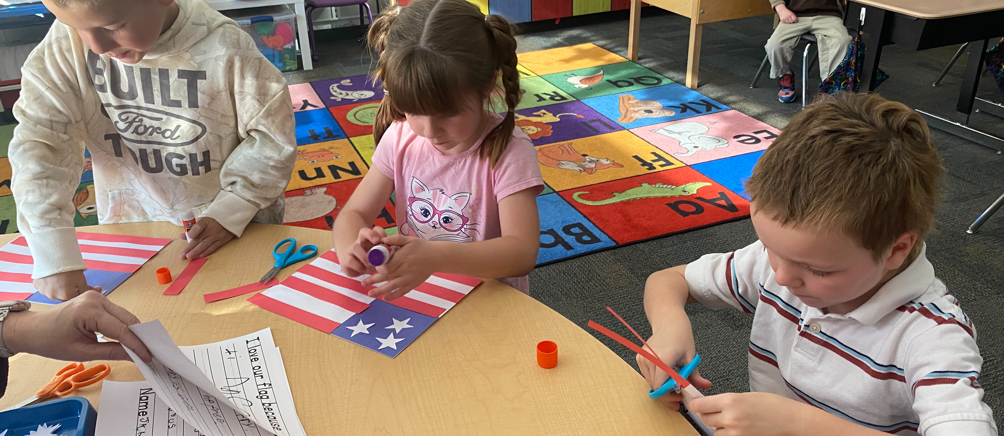 Learning about the flag