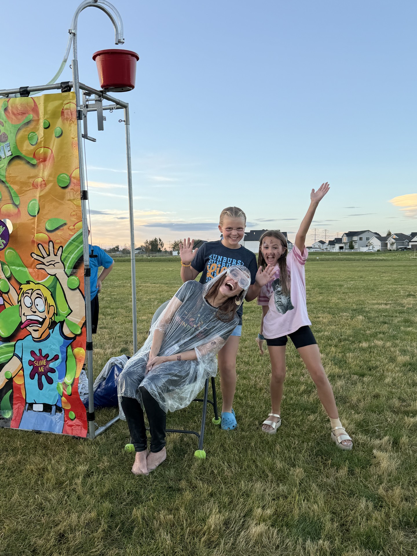 Carnival Image with the principal and students at the slime activity