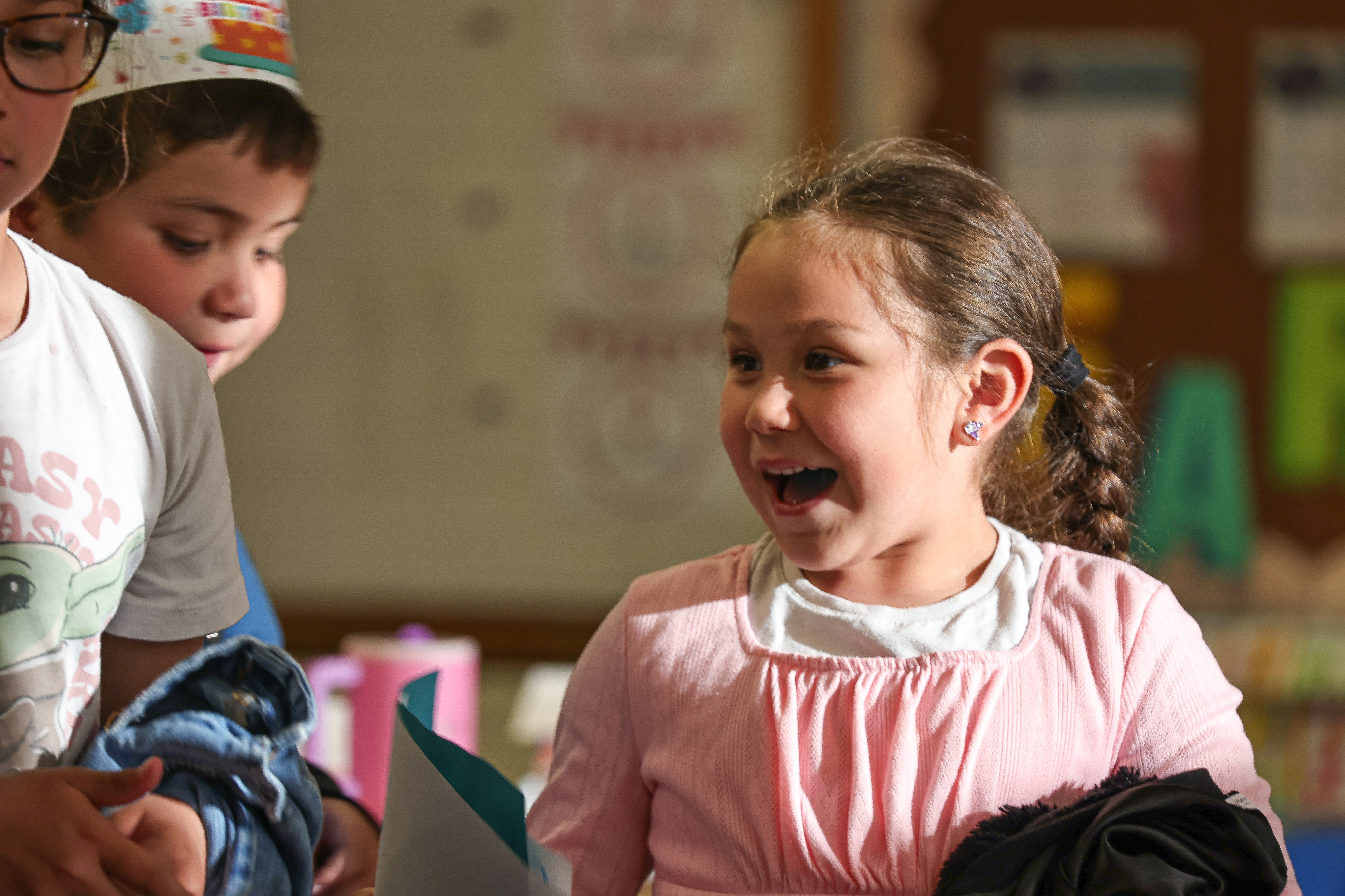 Smiling student from Sunset Elementary