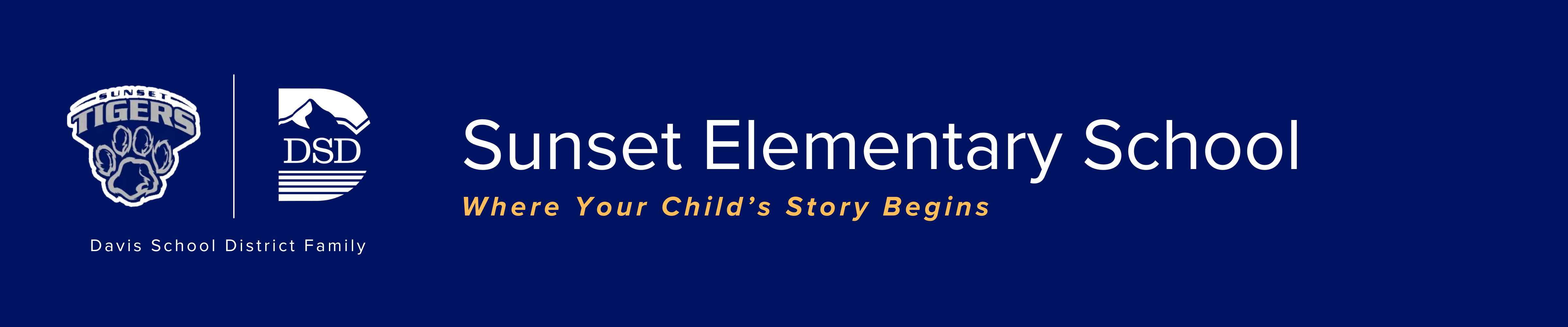 Sunset Elementary Logo Banner