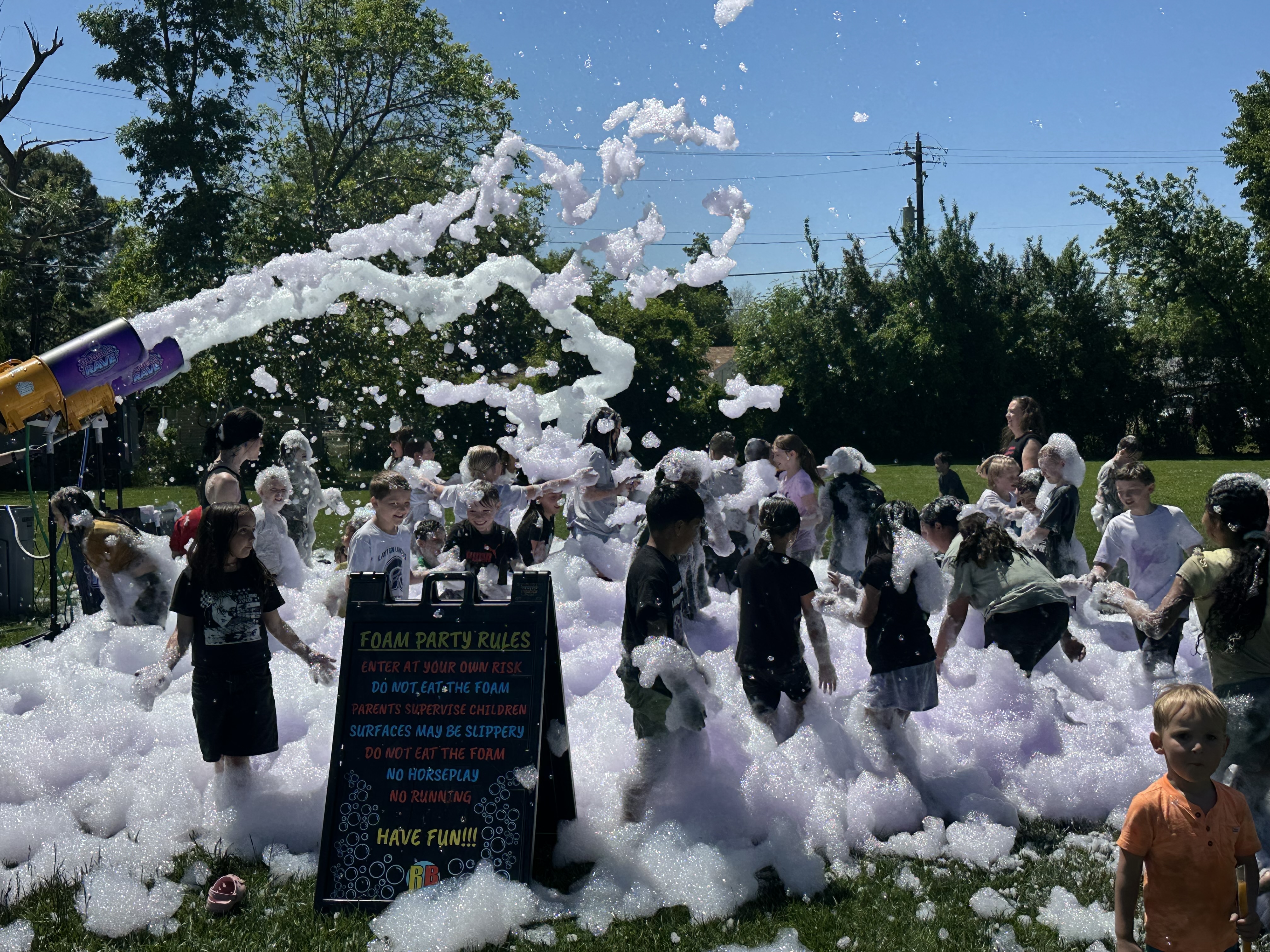 Purple House Bubble Celebration