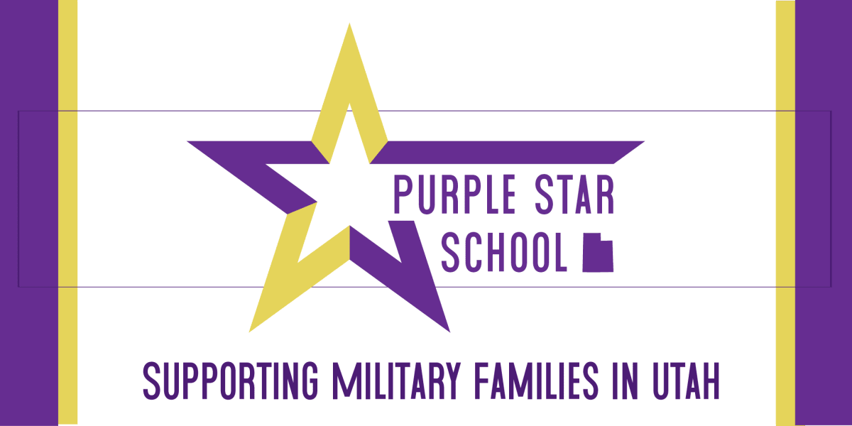 Purple school star logo