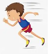 drawing of kid running