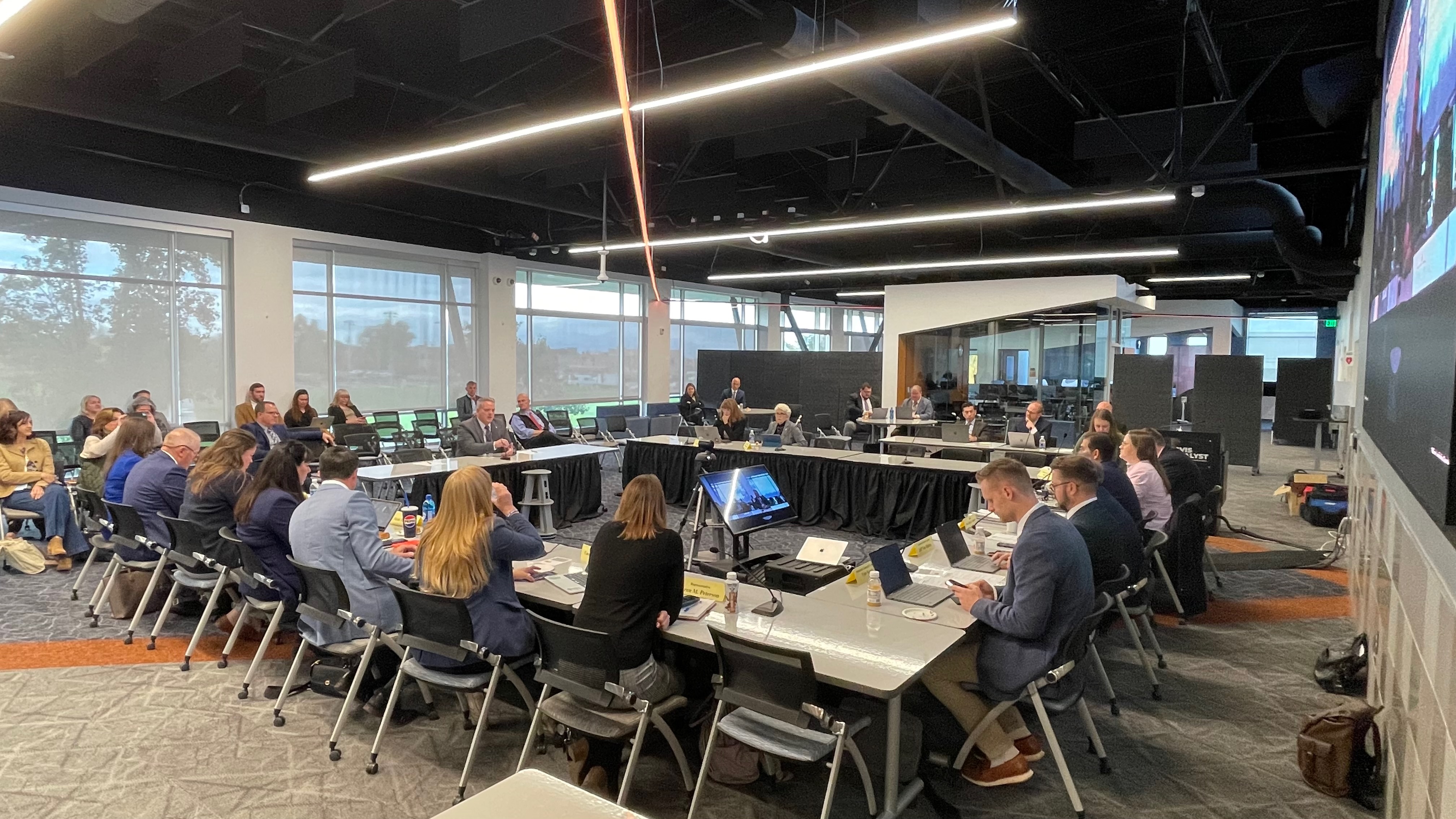 photo of Utah Education Legistative Interim Meeting, held October 15, 2025, at the Davis Catalyst Center.