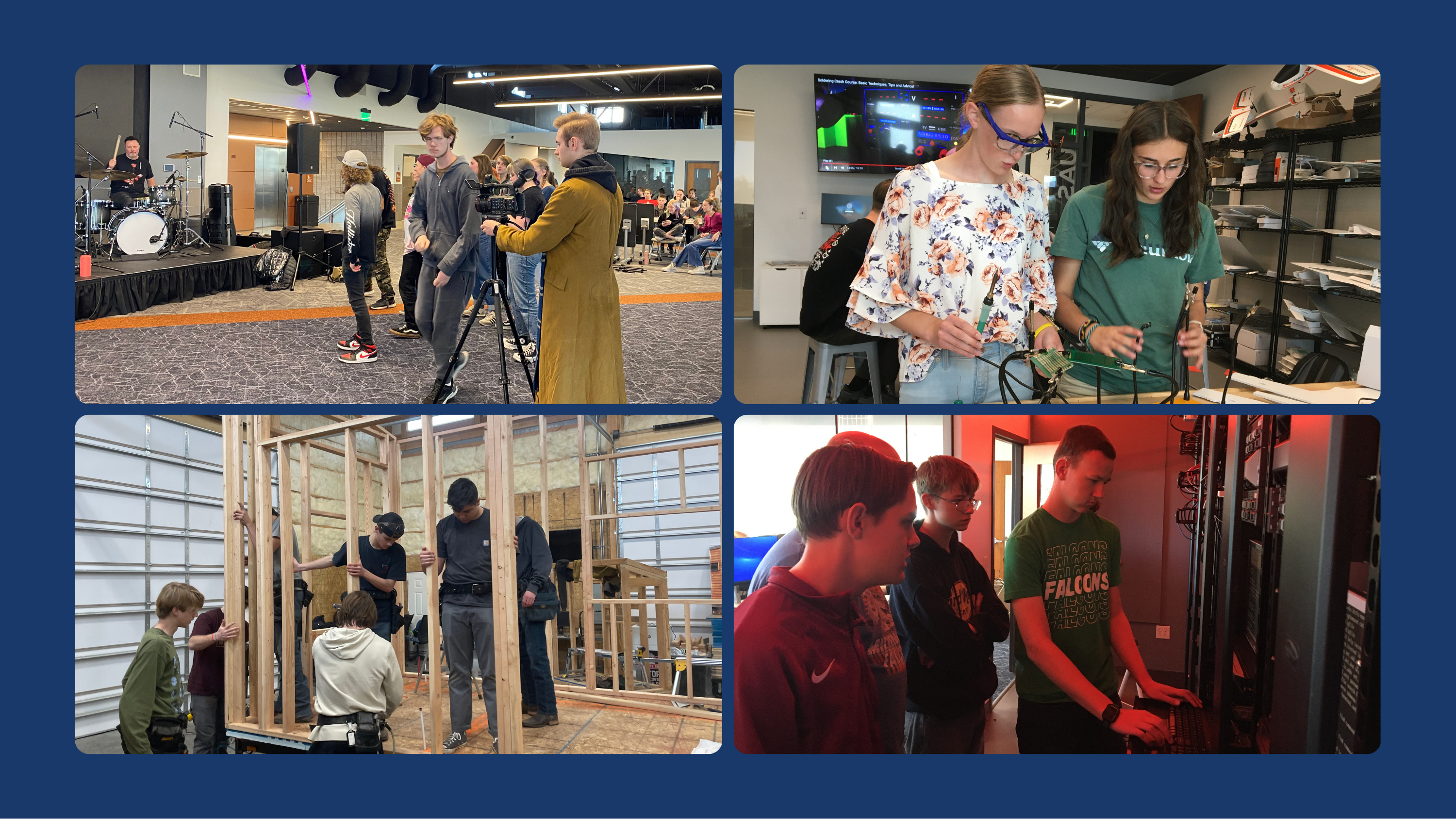 photo of catalyst students doing project-based learning