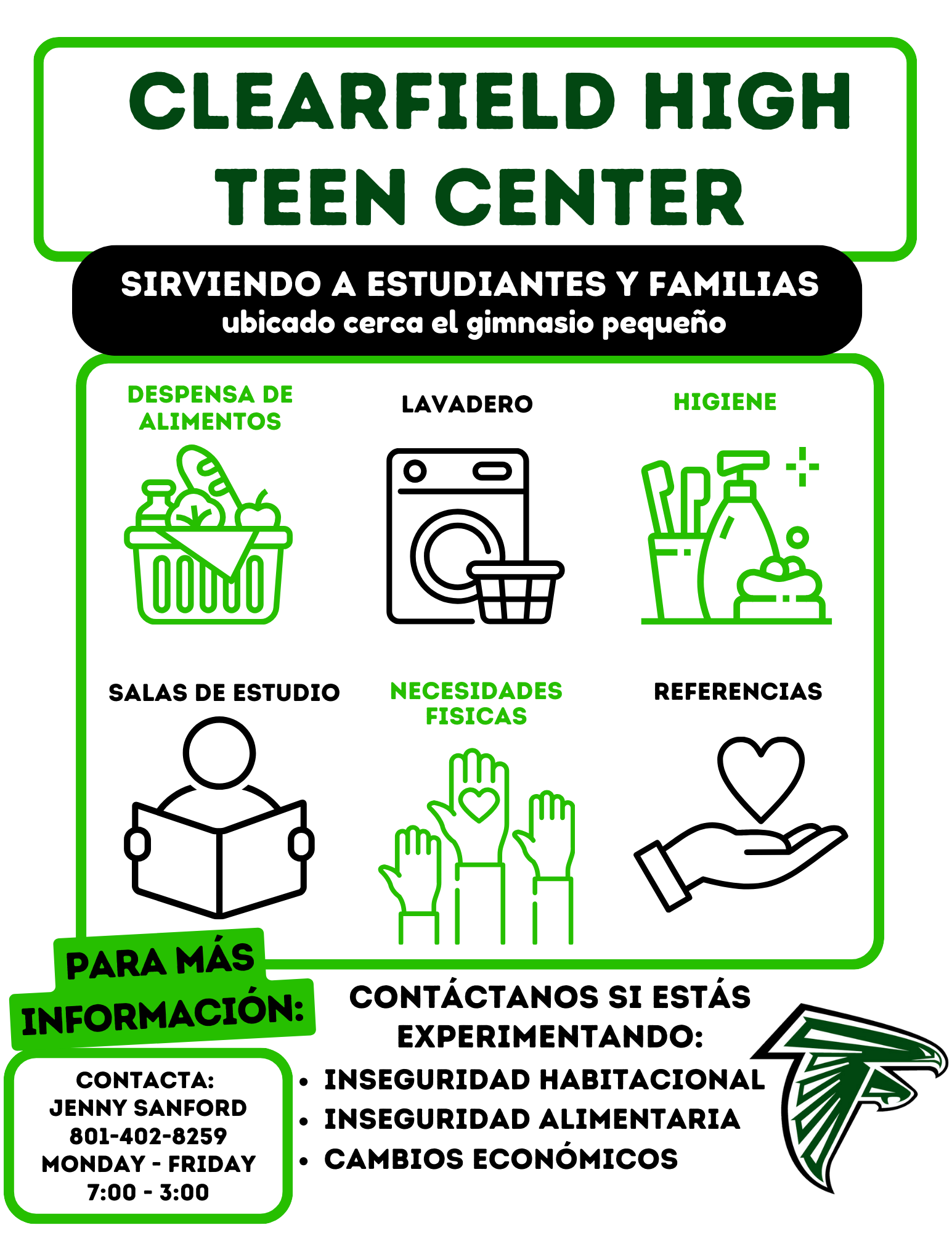 Teen center services (Spanish)