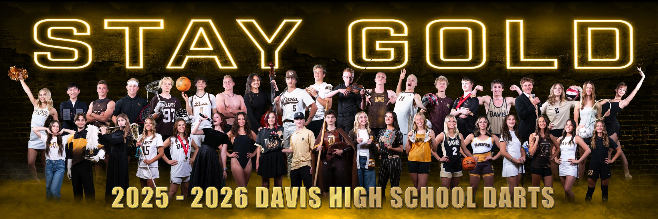 stay gold 2025-26 davis high school darts