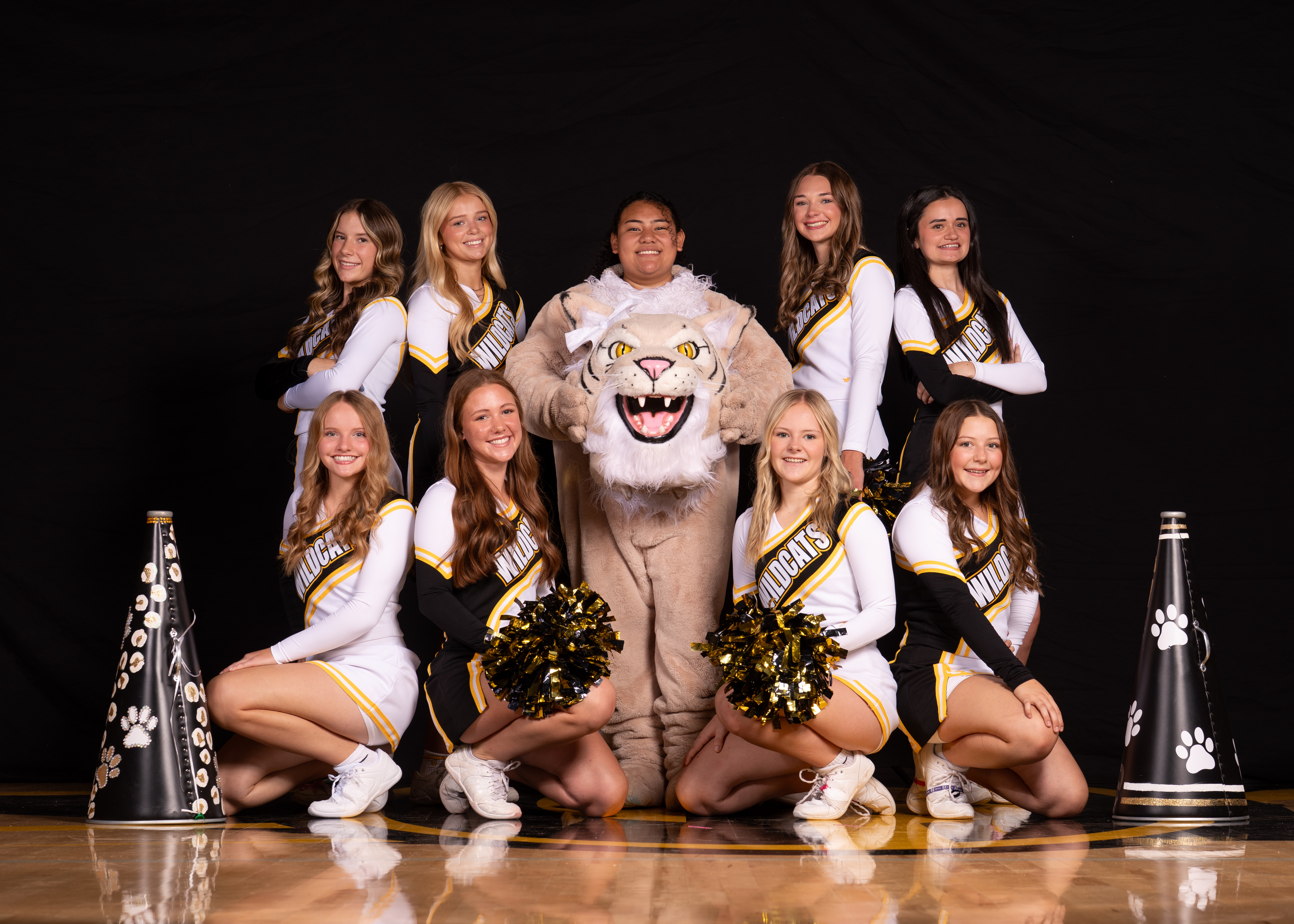 Cheerleading Team and Mascot