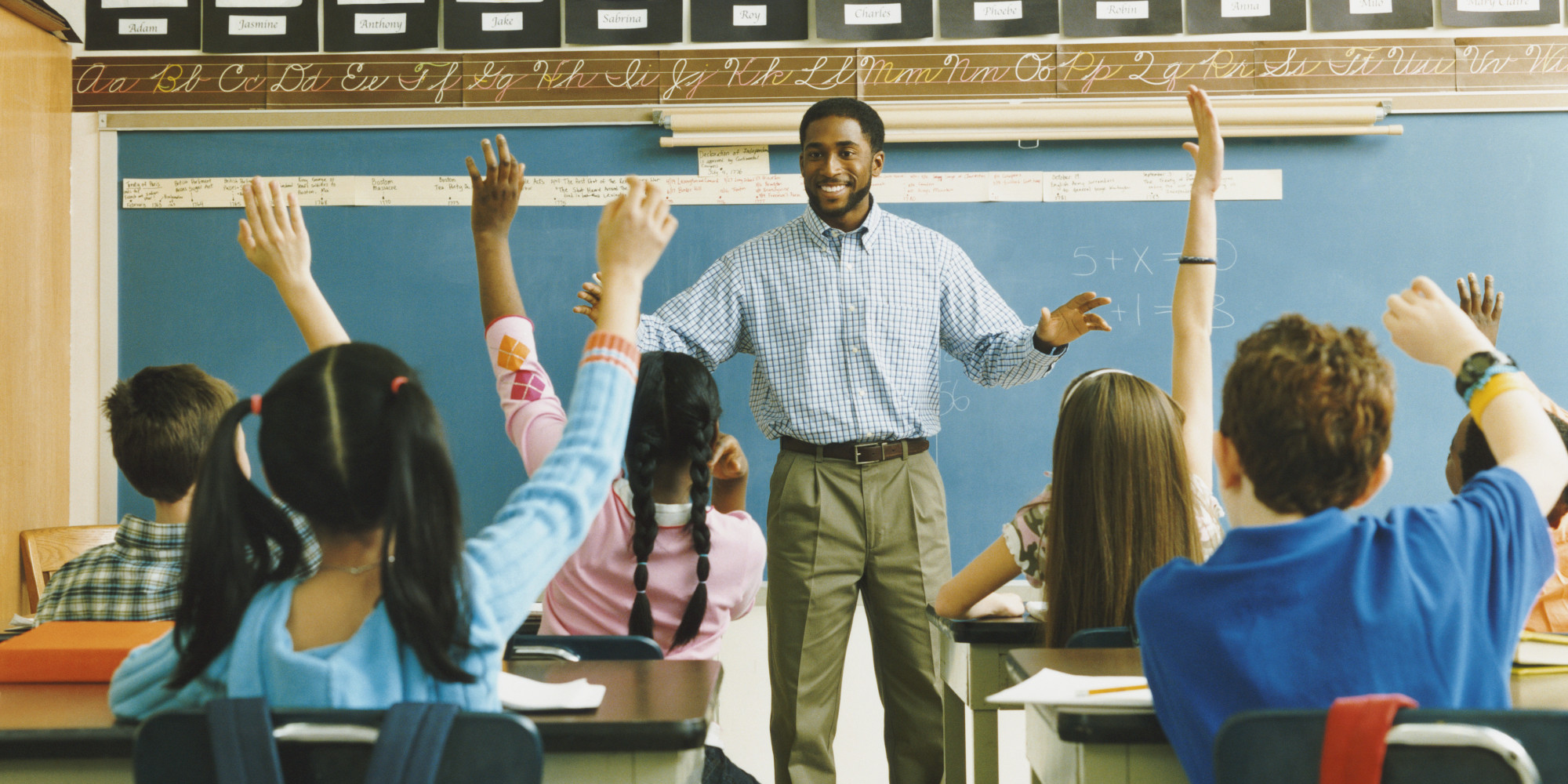 teacher teaching a class