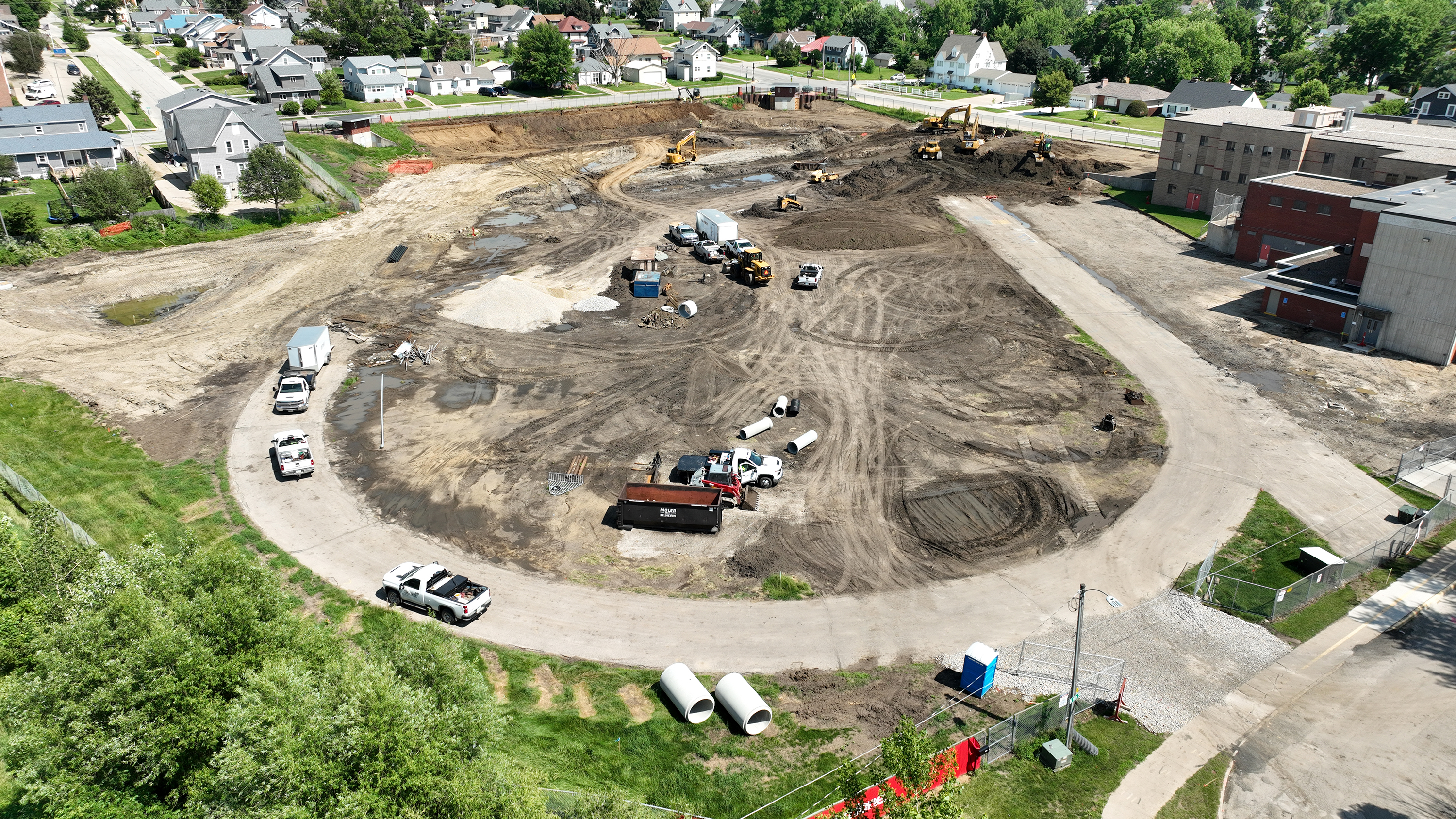 Franklin Field construction
